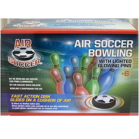 Backseat 7.5 x 2.5 in. Air Soccer Bowling with Lighted Pins BA3595833